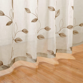 HOMEIDEAS easy-care curtains are machine washable for convenient upkeep.