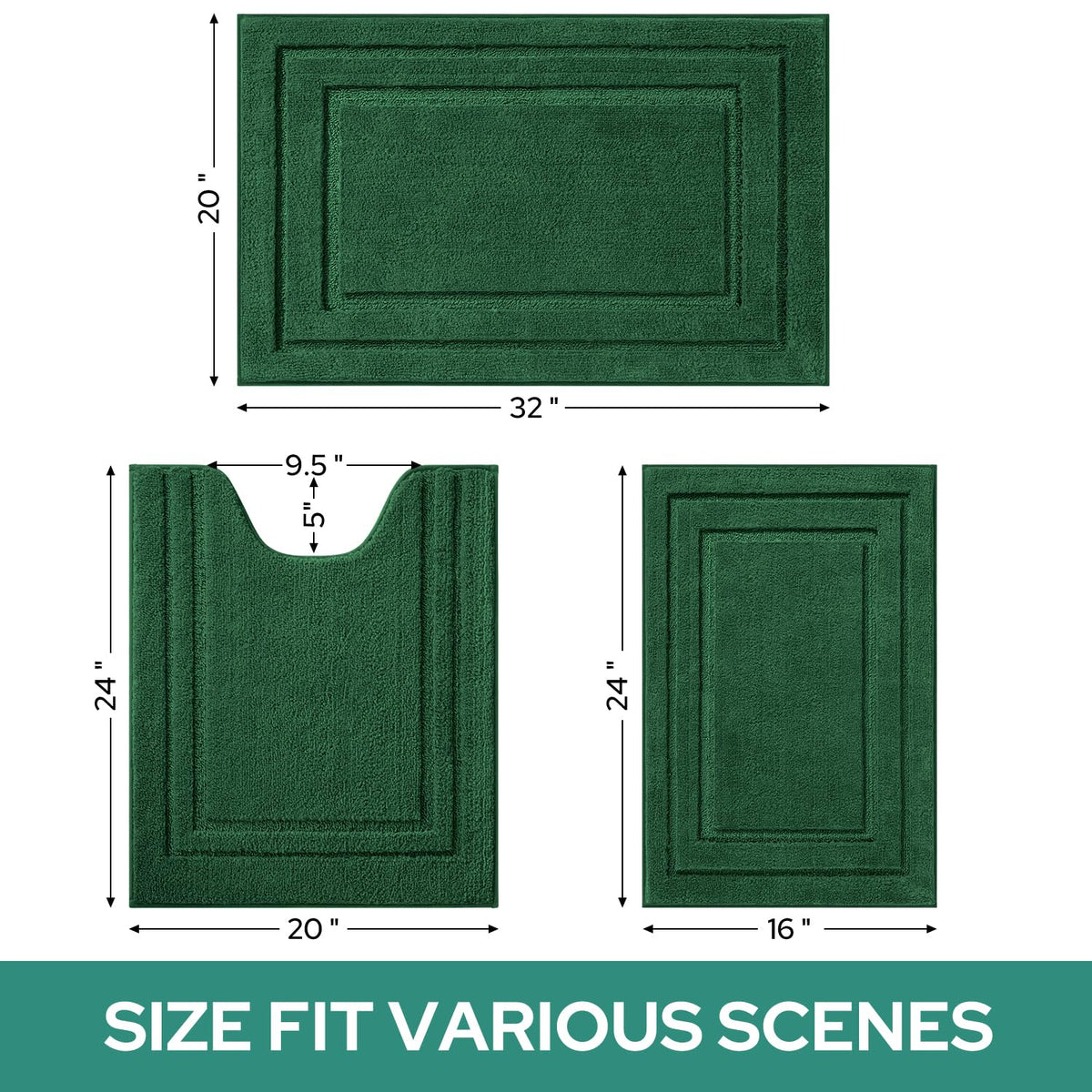 HOMEIDEAS fast-drying microfiber for a tidier bathroom