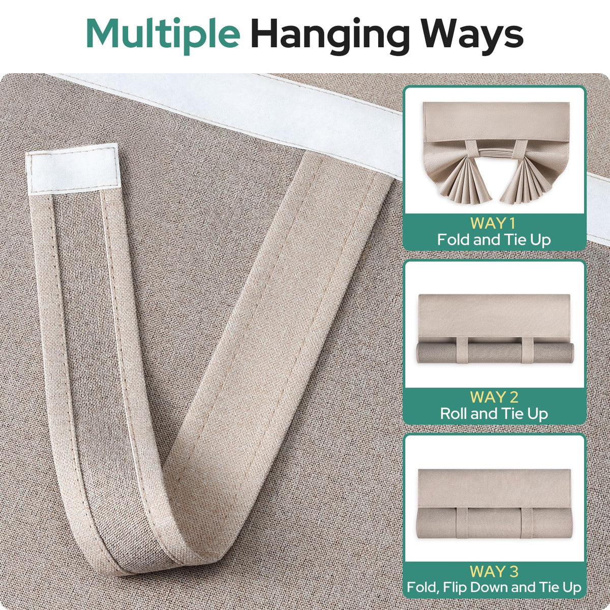 HOMEIDEAS installation tape demonstrates no-drill setup for easy application