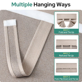HOMEIDEAS installation tape demonstrates no-drill setup for easy application