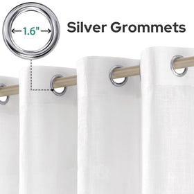 HOMEIDEAS machine-washable curtains for simple care