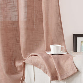 HOMEIDEAS machine-washable curtains simplify care while maintaining texture and color