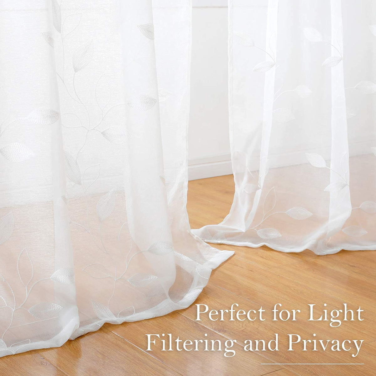 HOMEIDEAS machine-washable curtains for easy care and quick refresh.