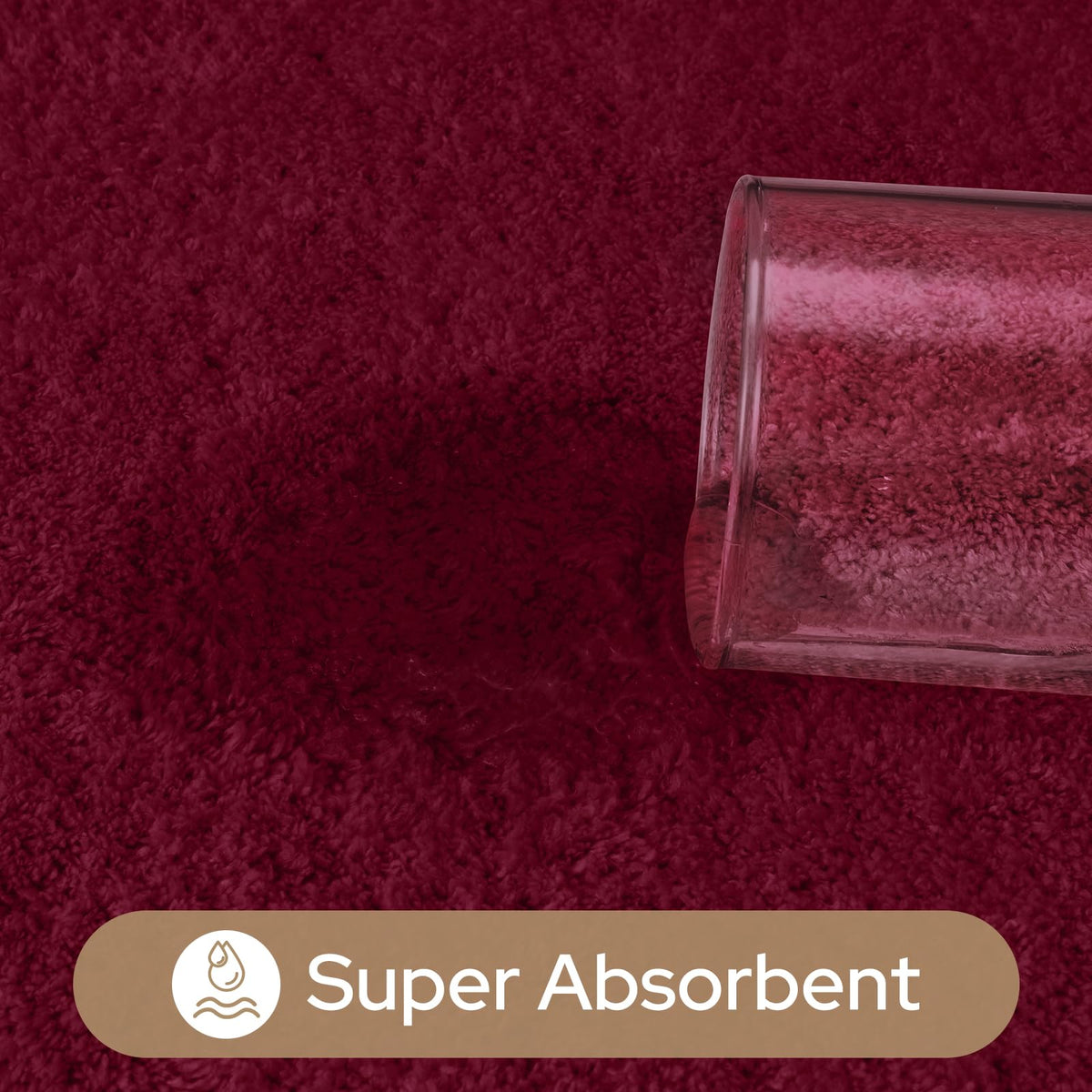 HOMEIDEAS highly absorbent material dries feet quickly after showers.