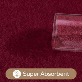 HOMEIDEAS highly absorbent material dries feet quickly after showers.