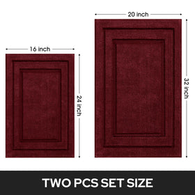 HOMEIDEAS multi-purpose bathroom rug set suitable for bathroom, entry, and bedroom spaces.