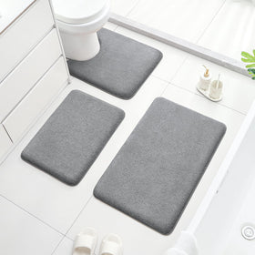 HOMEIDEAS versatile 3-piece rug set suitable for bathroom, kitchen, and more