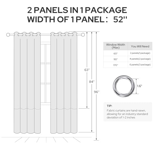 HOMEIDEAS Navy Blue Ombre Curtains two-panel package ready for quick setup