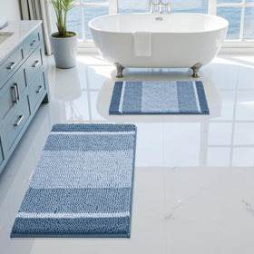HOMEIDEAS non-slip backing helps prevent slips on tile or wood.