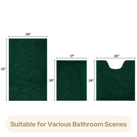 HOMEIDEAS non-slip backing keeps rugs in place on tile floors