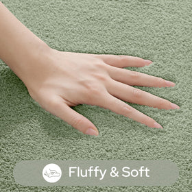 HOMEIDEAS non-slip PVC backing keeps bath rug firmly in place