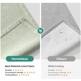 HOMEIDEAS sage green linen curtain panel 04 quiet ambiance with reduced outside noise