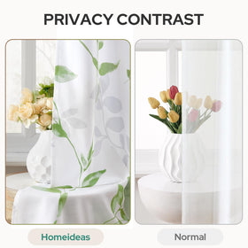HOMEIDEAS silk-texture curtain close-up shows subtle luxury and snag-resistant fabric