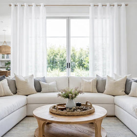 HOMEIDEAS silver-grommet hanging design enables easy installation