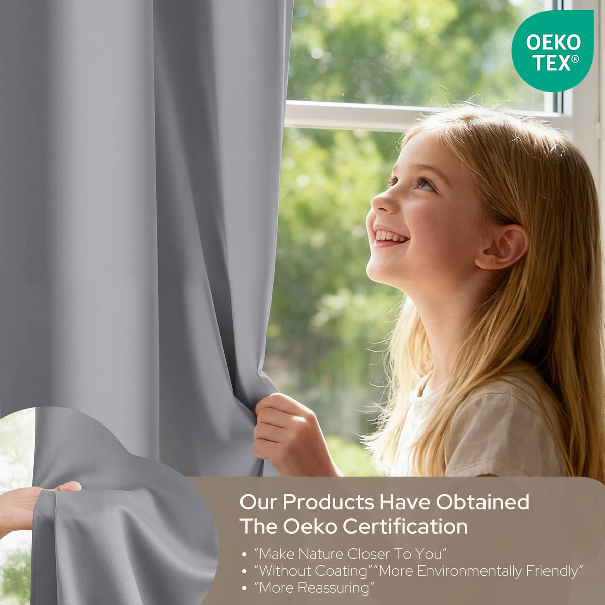 HOMEIDEAS soundproof curtains quiet room use case demonstrates noise reduction and relaxing ambiance