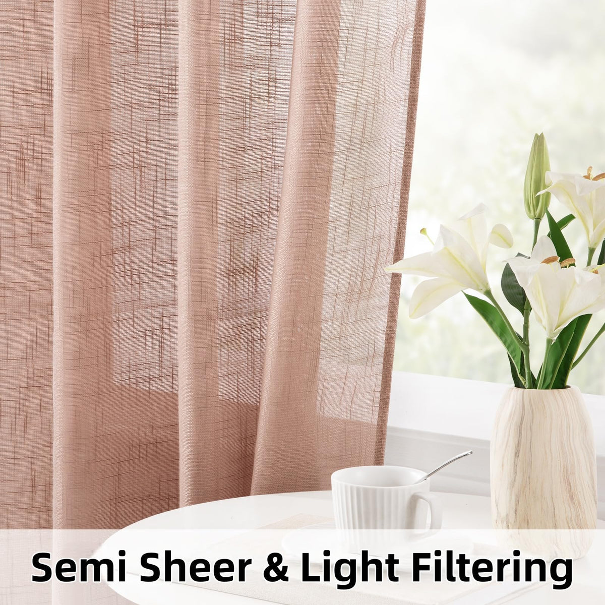 HOMEIDEAS two-panel set includes 52 by 84 inches for versatile window coverage
