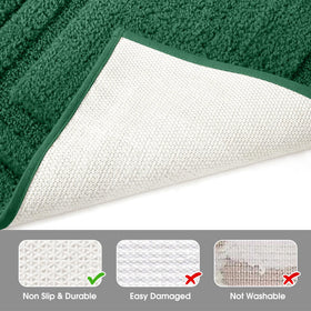 HOMEIDEAS U-shaped toilet mat 20x24 keeps floors dry
