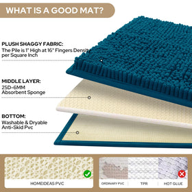 HOMEIDEAS ultra-soft chenille fibers create a warm, sinking-in feel.