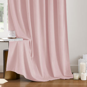 HOMEIDEAS velvet curtains with rod-pocket and back-tab hanging options