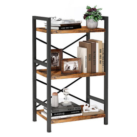 Homeiju Bookcase sturdy construction supports daily use