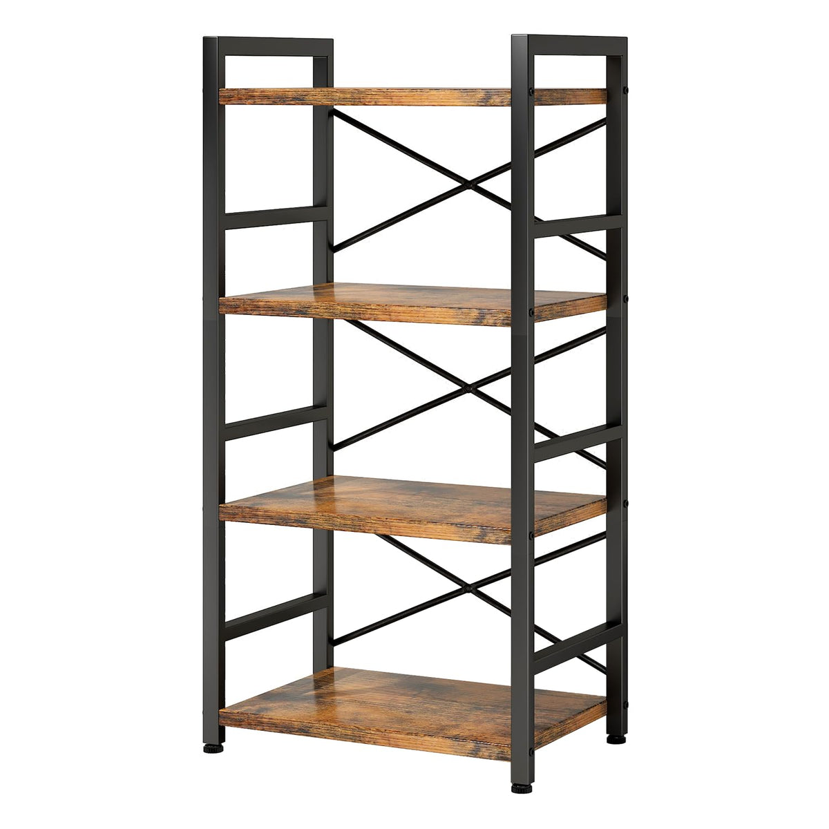 Homeiju Bookshelf quick assembly with labeled parts and clear instructions.