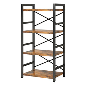Homeiju Bookshelf quick assembly with labeled parts and clear instructions.