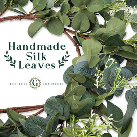 HomeKaren versatile indoor or outdoor wreath for walls, doors, or fireplaces.