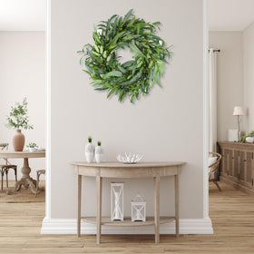 HomeKaren wreath hanging decor display enhances entrances with seasonal charm.