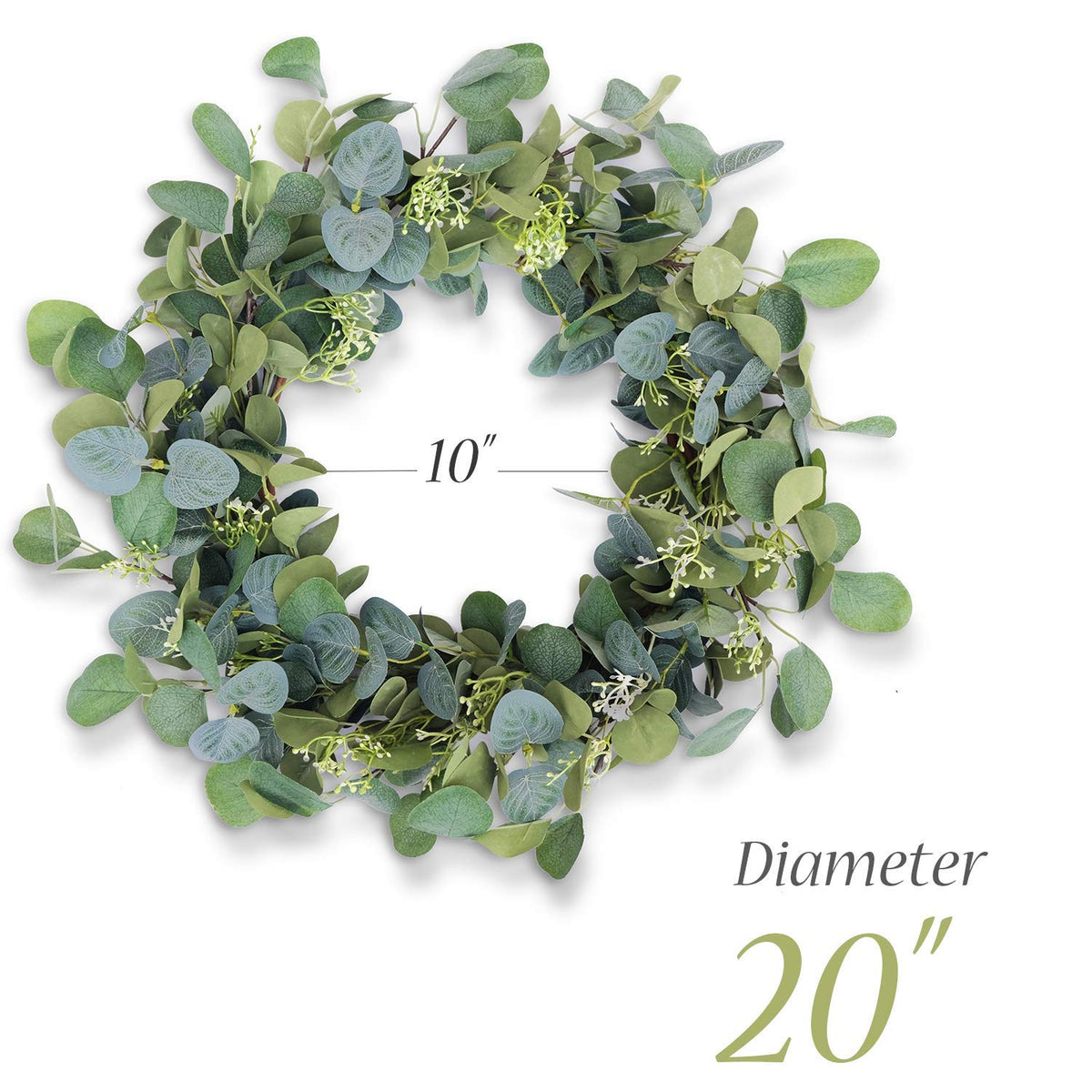 HomeKaren silk leaves wreath close-up highlights durable base and lifelike texture.
