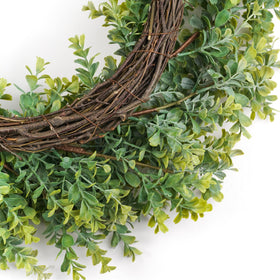 HomeKaren indoor-outdoor wreath suits doors, walls, windows, and porches with timeless elegance.