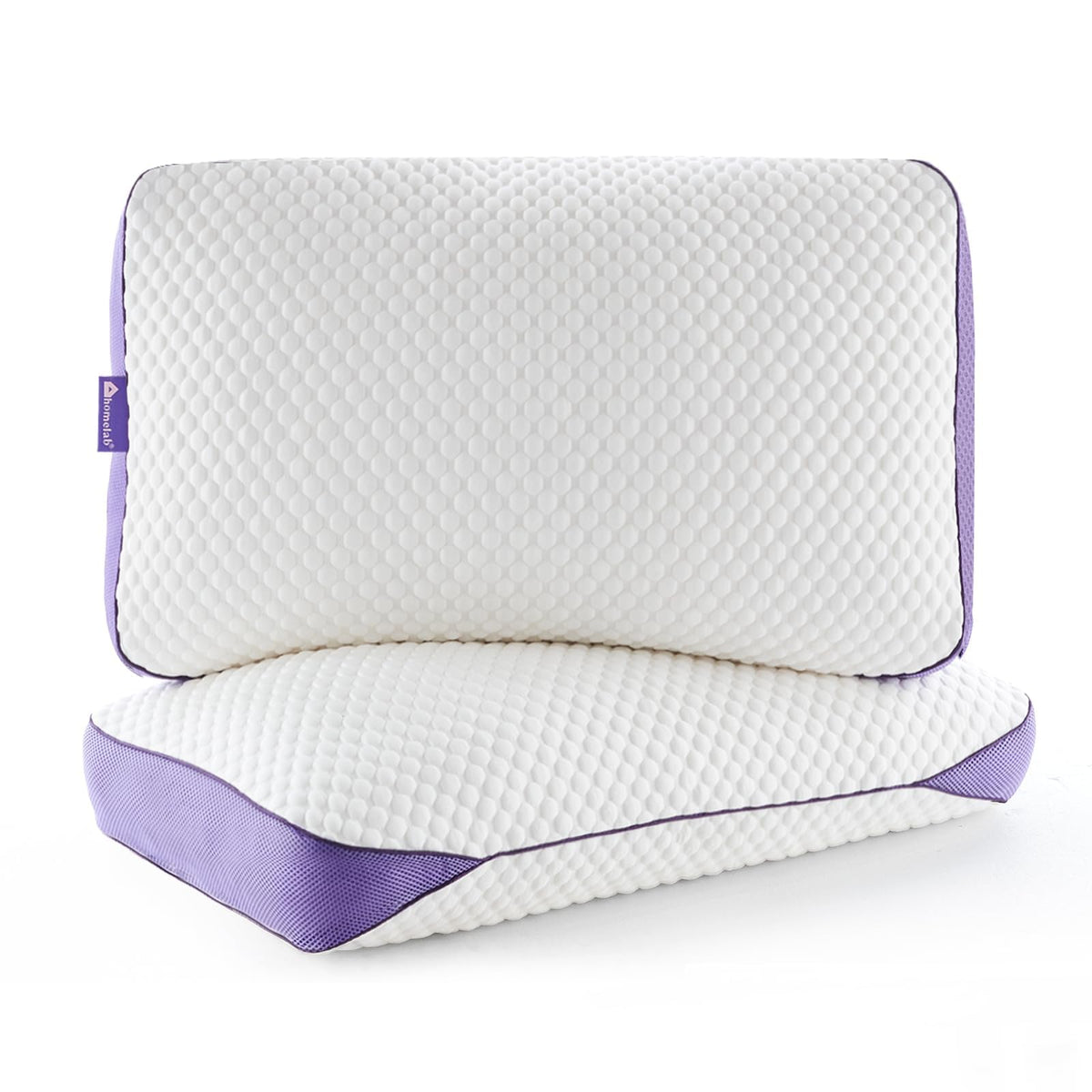 HOMELAB memory foam pillow with removable king cover for customizable comfort.