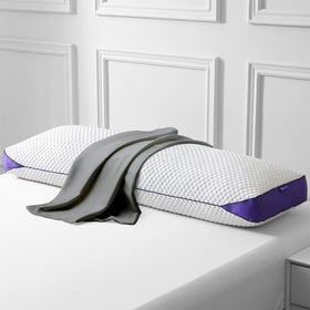 HOMELAB gray Mulberry silk pillowcase reduces friction for smoother hair and skin