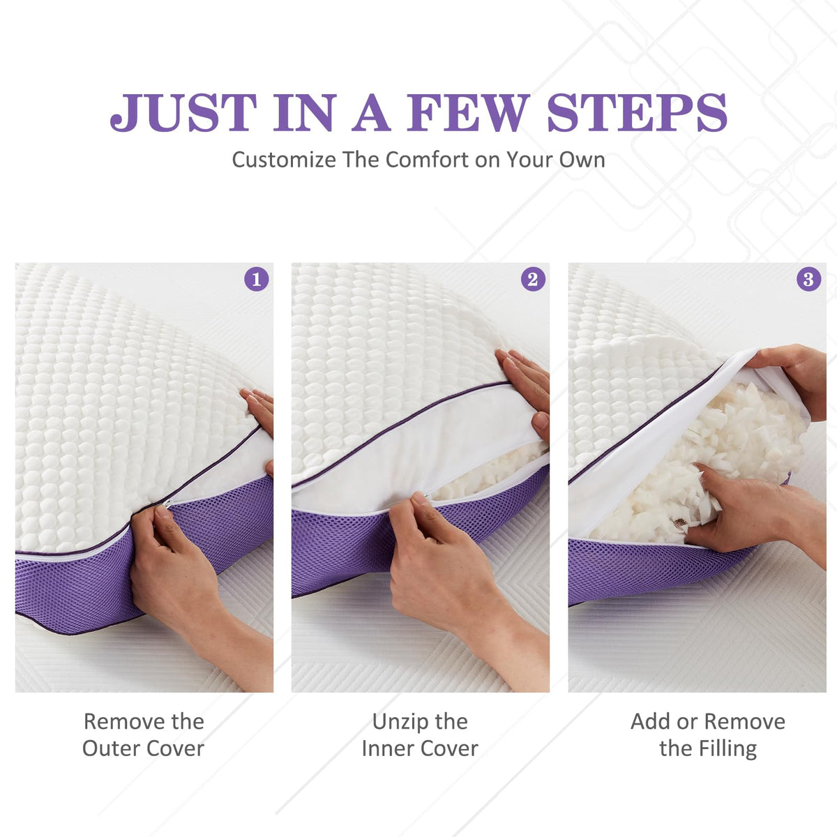 HOMELAB machine-washable cover simplifies regular cleaning