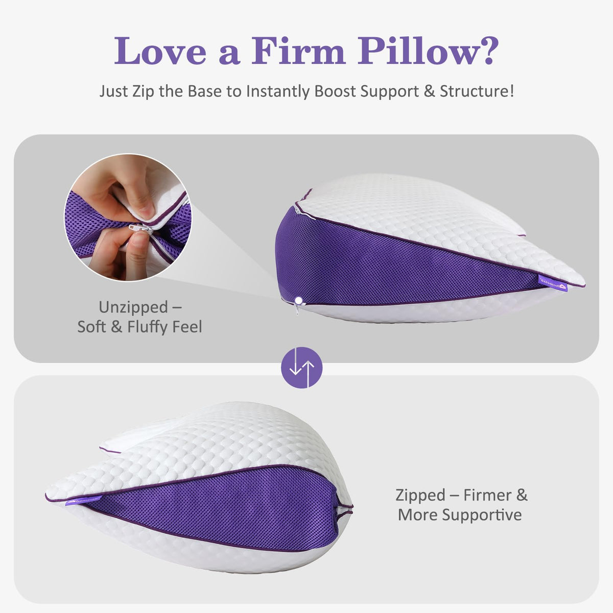 HOMELAB Curve Pillow oversized backrest for reading and lounging