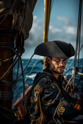 HOMELEX adults wearing tricorn hats, versatile cosplay for dances and parties.