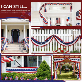 HOMELEX USA bunting flag window display adds festive charm indoors