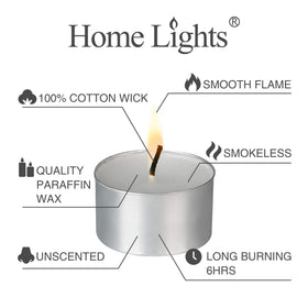 Home Lights wedding dinner setup with tealights for romantic ambience