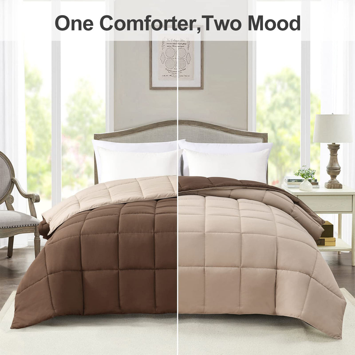 Homelike Moment all-season lightweight comforter for year-round comfort
