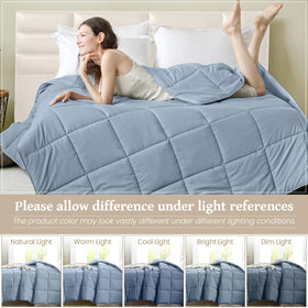 Homelike Moment Comforter machine-washable label signals easy care.