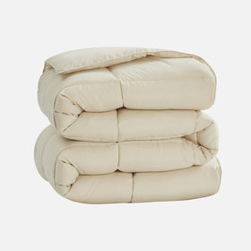 Homelike Moment beige fabric texture feels soft and breathable.