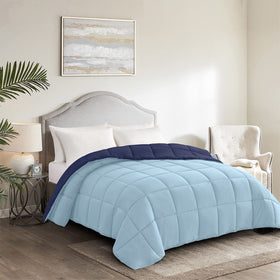 Close-up of four corner tabs on Homelike Moment duvet insert.