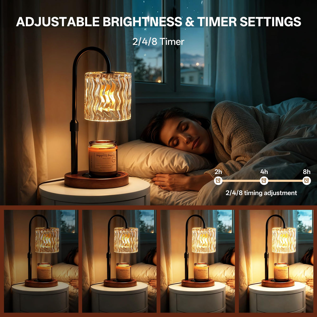 Homelist candle warmer lamp features no flame and no soot