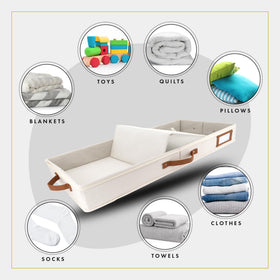 HOMELUX THEORY label pockets simplify content sorting of clothes and accessories.
