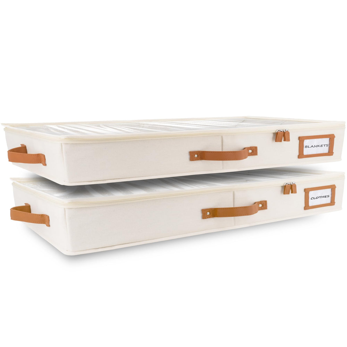 HOMELUX THEORY under-bed storage container with lid for season clothes and blankets.