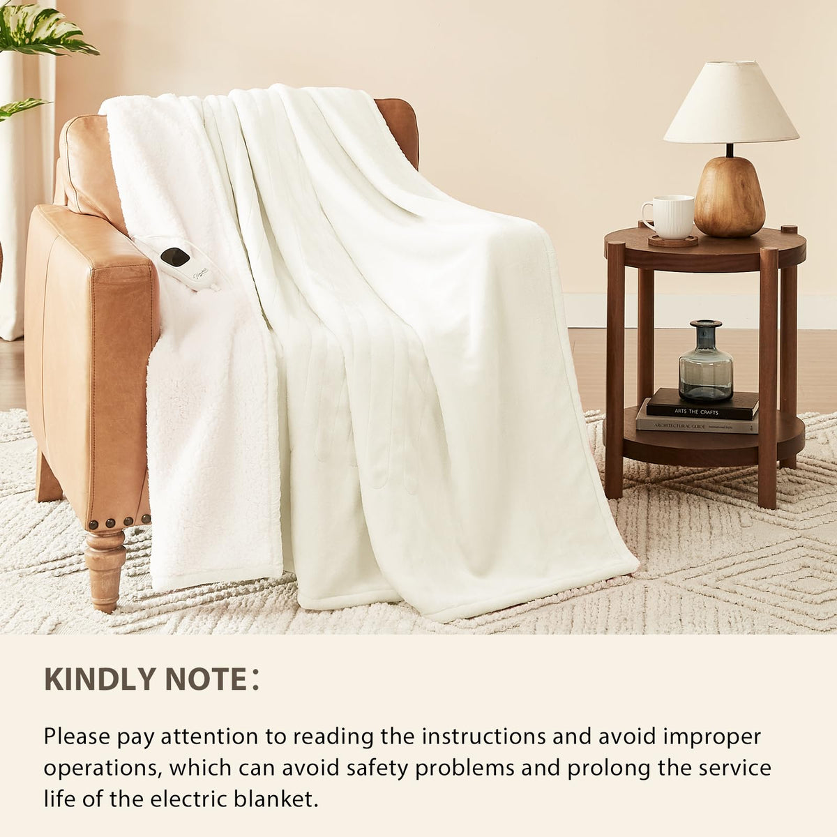 Homemate blanket wide heating area for even warmth across coverage