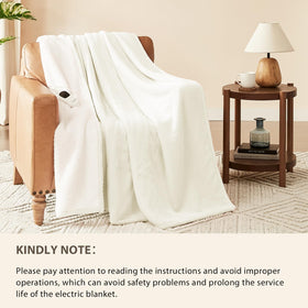 Homemate blanket wide heating area for even warmth across coverage