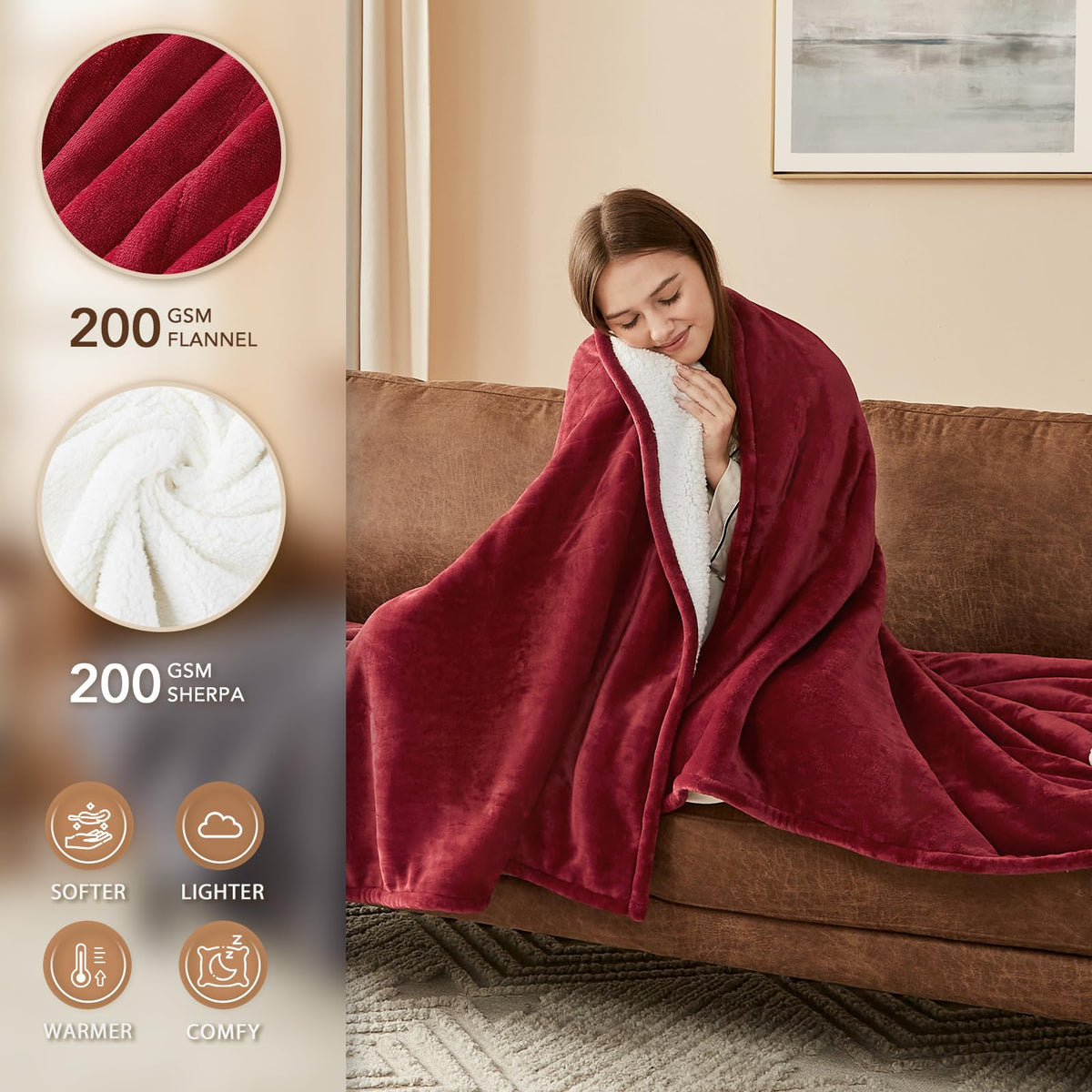 Homemate control panel showing 10 heat levels for personalized comfort