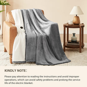 Homemate heated blanket in a living room setting for relaxed evenings