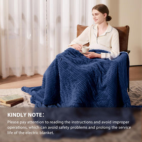 Homemate large heating area ensures uniform warmth across the throw.