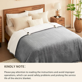 Homemate machine-washable blanket with detachable controller.